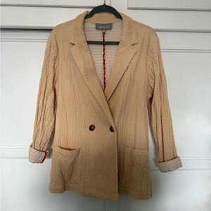 Daniel Rainn Beige Textured Blazer